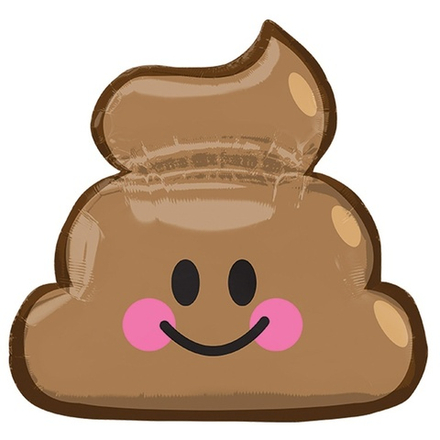 Шар Фигура "Эмоции Смайлик Какашка"