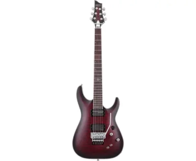SCHECTER C-1 PLATINUM FR-S (793) CRIMSON RED BURST SATIN