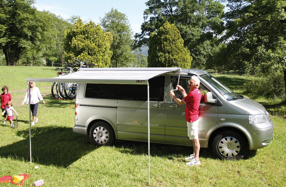 Маркиза Fiamma F45S, 1.9м, настенная, корпус белый, полотно серое