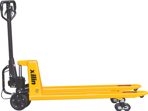 Тележка гидравлическая с механическим приводом 2500 кг 1150 мм полиуретановые колеса XILIN BFA