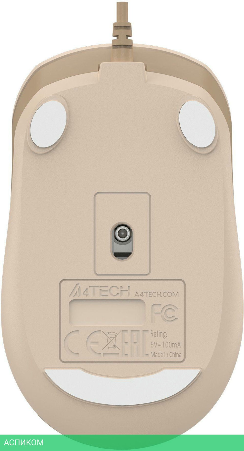 Мышь A4Tech Fstyler FM26 бежевый/коричневый/Cafe Latte