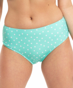 Аквамариновые плавки-слипы в горошек (Размер: XXL) (Цвет: аквамариновый)