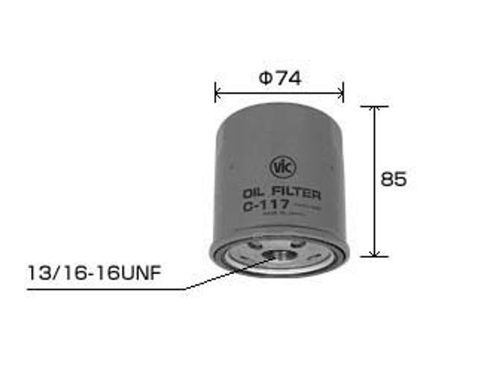 Фильтр масляный  VIC  C-117