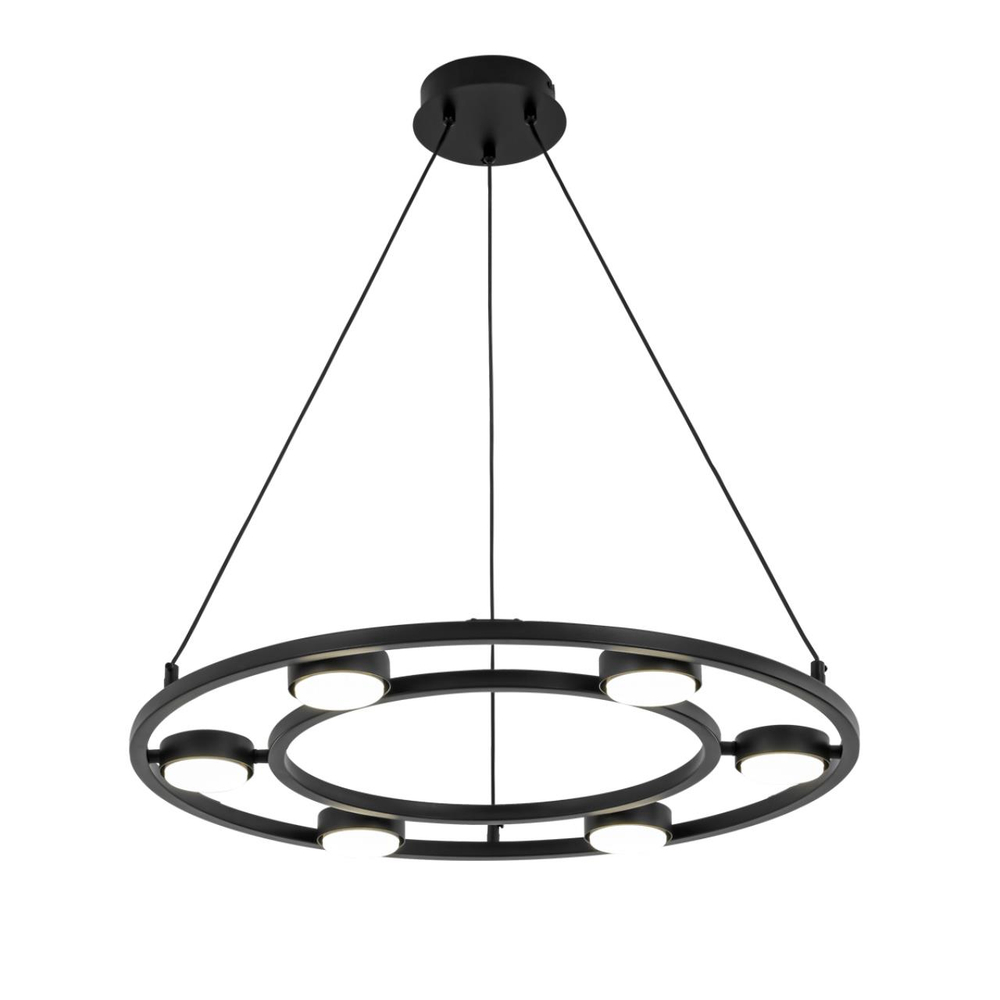 8340/6 MODERNI LN26 254 черный, металл Люстра подвесная GX53 LED 6*7W 220V TORINA
