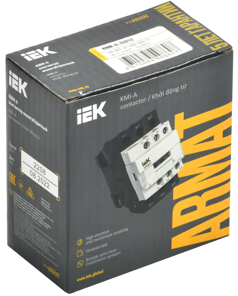 ARMAT Контактор КМИ-А-23212 LC1D 32А 230В/АС3 1NO/1NC IEK