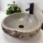 Раковина из речного камня RS-63614 (45*43*15) 0122