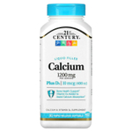 21st Century, Calcium Plus D3, 90 капсул с быстрым высвобождением