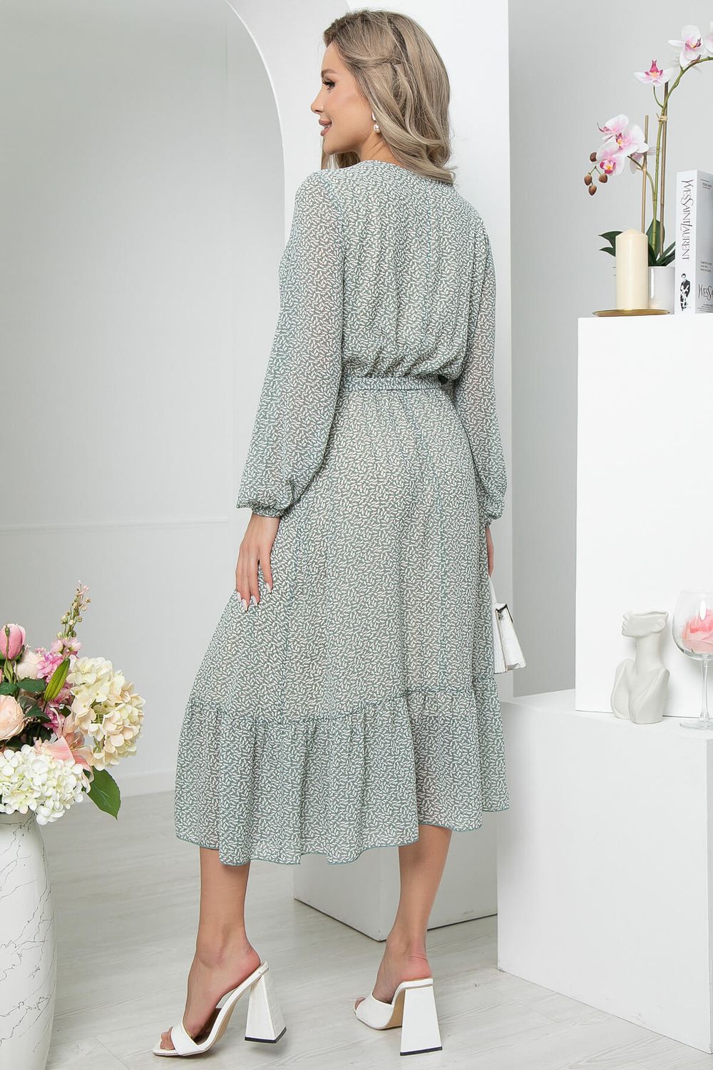 Платье "Лючия" (олива) П5774 LT Collection