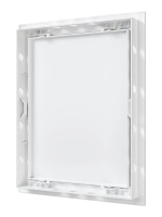 Люк ревизионный AD фланец 196х246 нажимной 218х268 пластик AURAMAX