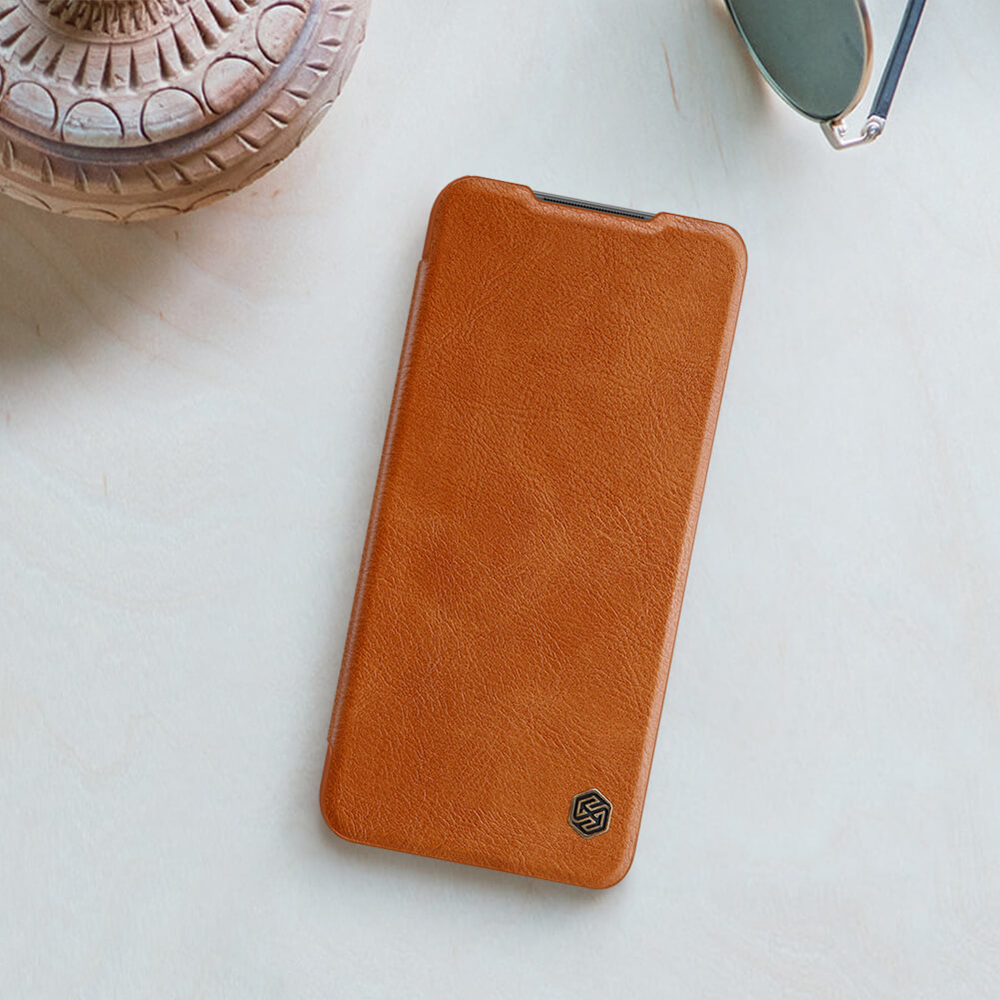 Кожаный чехол-книжка Nillkin Leather Qin для Xiaomi Poco M3 Pro / Redmi Note 10 5G