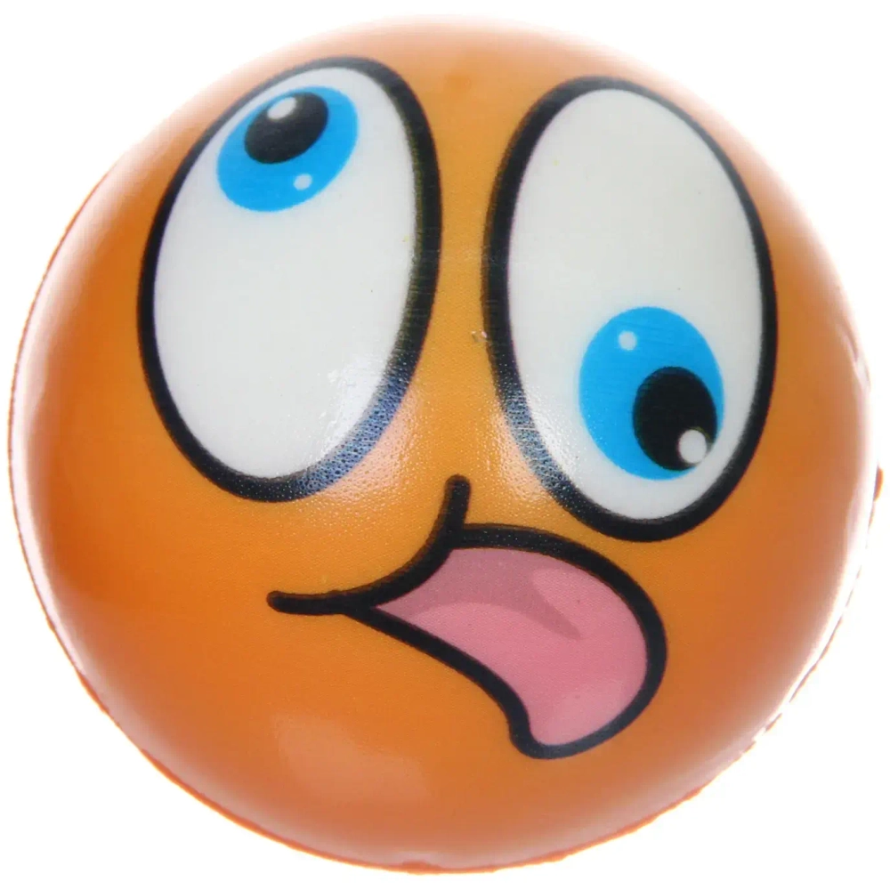 Мяч 6,3 см «Веселые мордашки» (антистресс), микс СТИКЕР НА ВЛОЖЕНИЕ