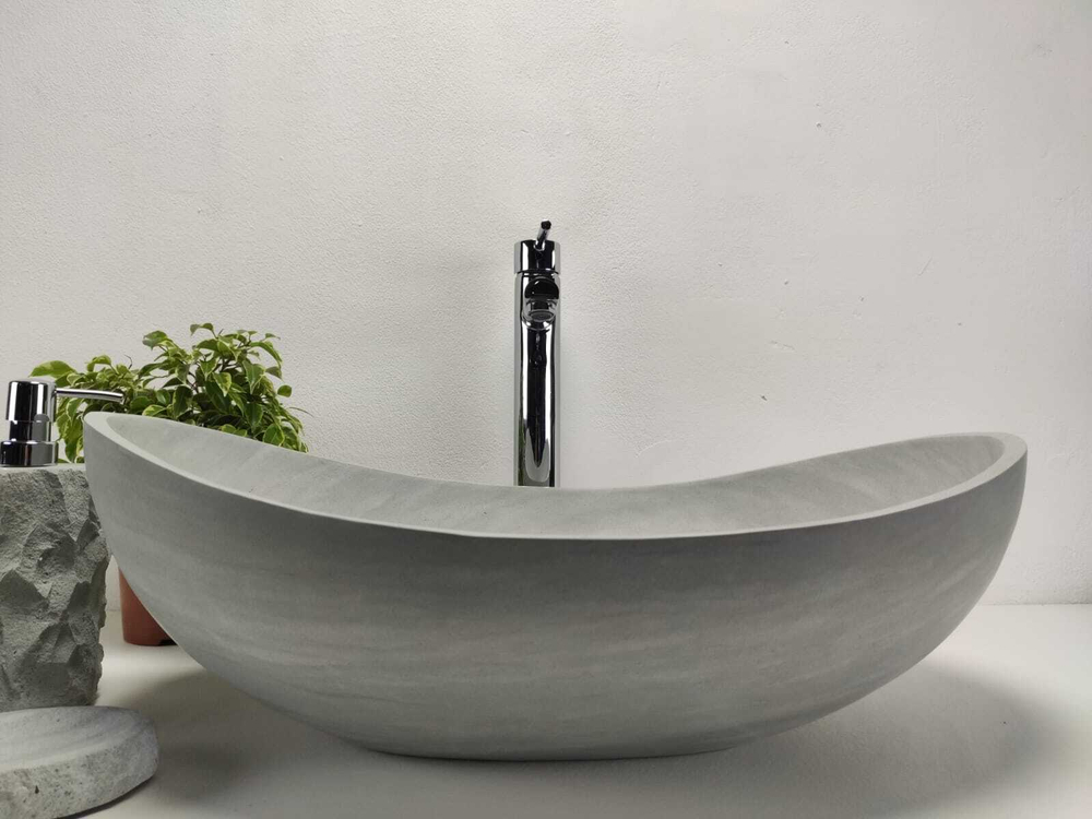 Раковина из андезита Oval Blue OA-60920 (55*38*19)