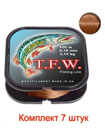 леска рыболовная T.F.W. 0,40mm 100m, 3 штуки