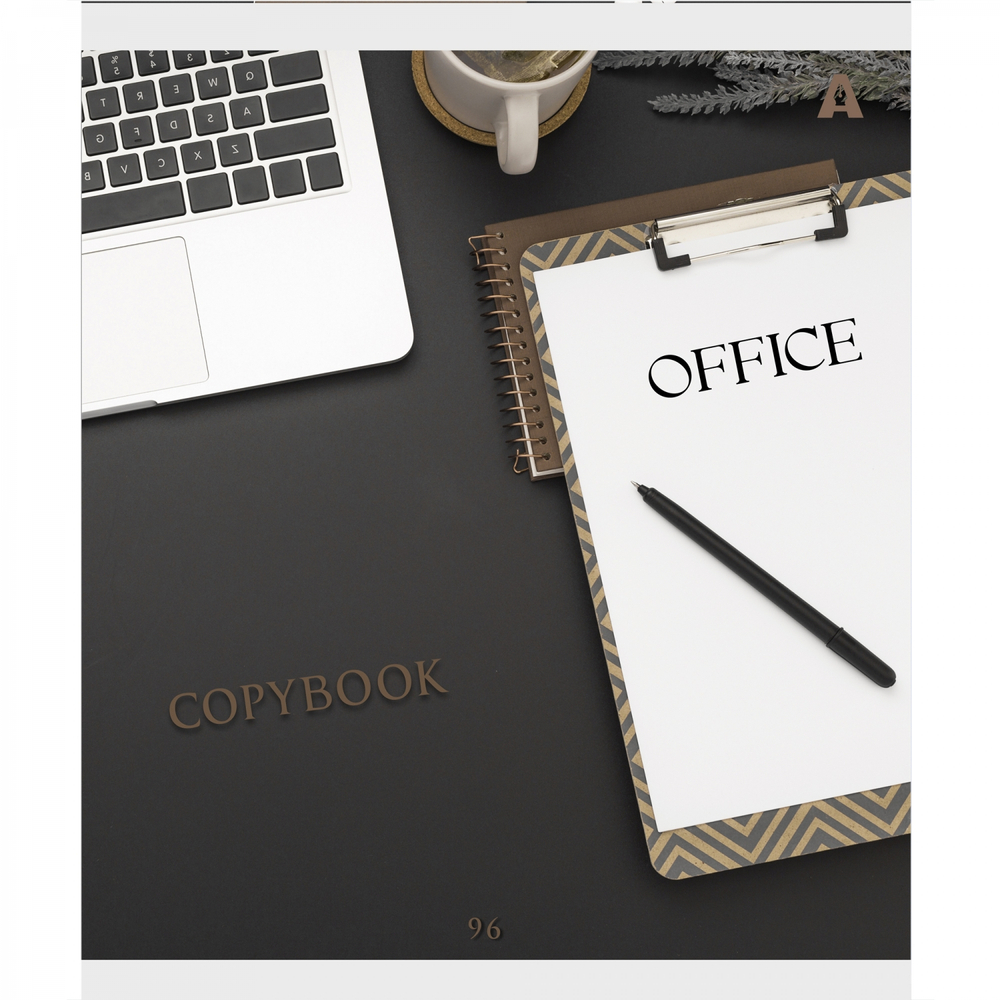 Тетрадь 96л., А5, клетка, Alingar "Office", скрепка, мелованный картон( стандарт), блок офсет, 5 дизайнов в пленке т/у