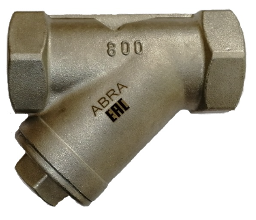 Фильтр сетчатый из нержавеющей стали AISI316 резьбовой ABRA YS 3000 SS316