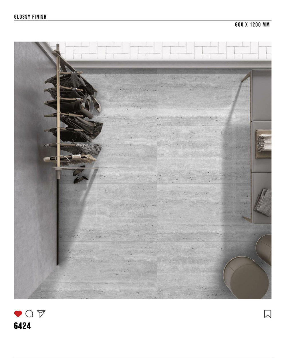 Керамогранит glossy №5, 60х120, 6424