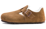 Birkenstock London Shearling Suede Leather Narrow Fit "Tea"