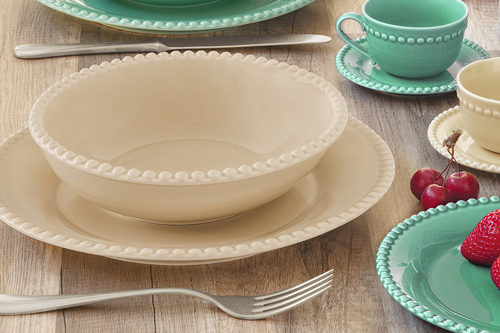 Тарелка обеденная 26см Easy Life Tiffany бежевая