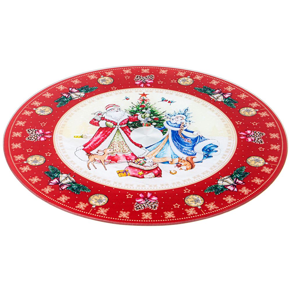 ТОРТОВНИЦА ВРАЩАЮЩАЯСЯ "НОВЫЙ ГОД" 32*2,5 СМ