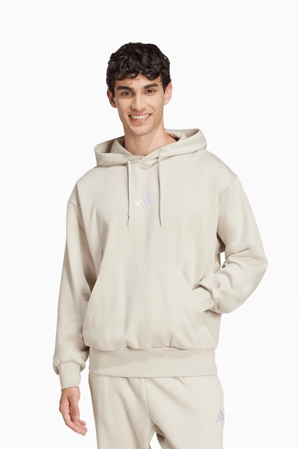 Кофта adidas Essentials Feelcozy Fleece - бежевый