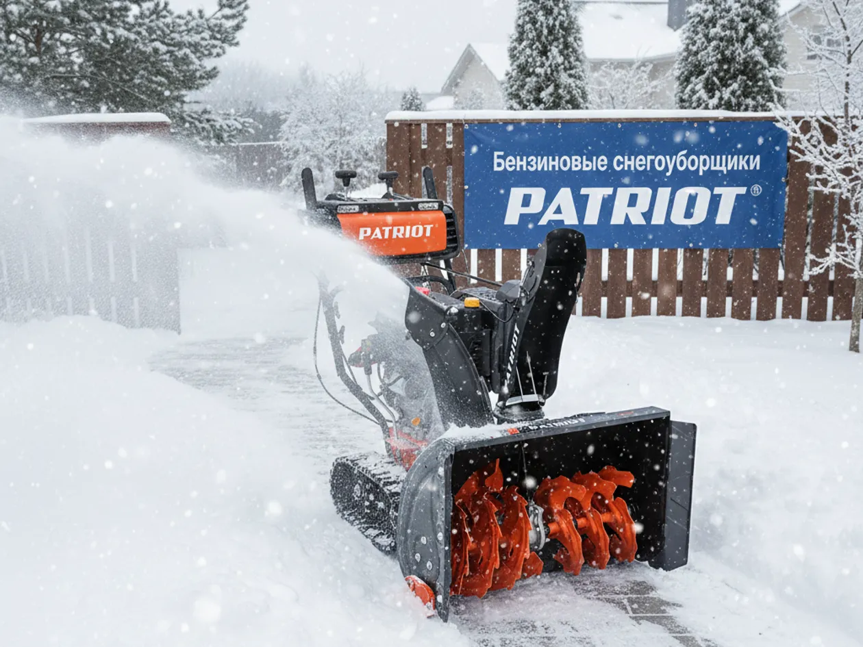 Скидки на снегоуборщики PATRIOT