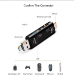 Картридер 5 в 1 Usb 2.0 ТипC/Usb/Micro/TF OTG