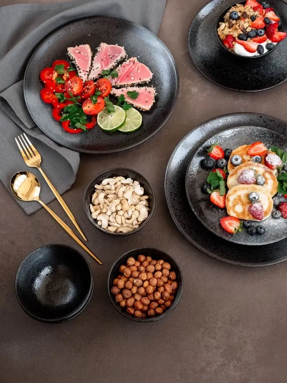 Набор посуды 2 тарелки 21 см десертные плоские для ресторана