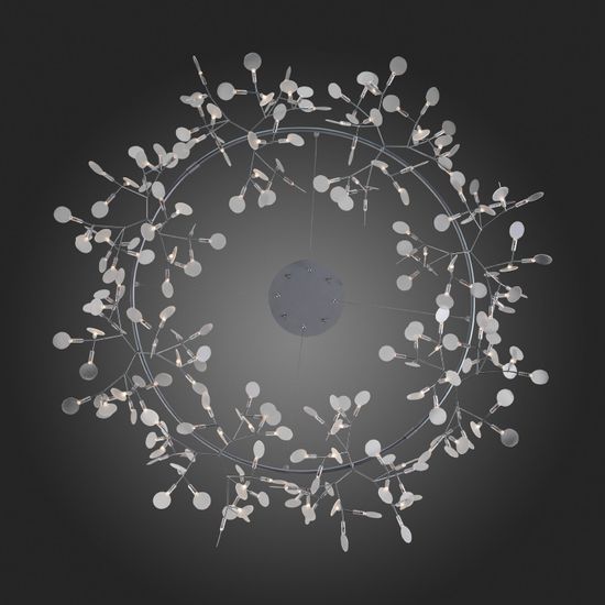 SL379.103.216 Люстра подвесная ST-Luce Серебристый/Белый LED 216*0,5W 3500K RAFINA