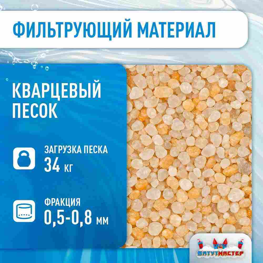 Песочный фильтр WL-ADG400 для бассейна до 52 м³, до 34 кг песка, до 6500 л/ч