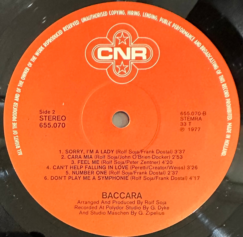 Baccara - Baccara (Голландия 1977г.)
