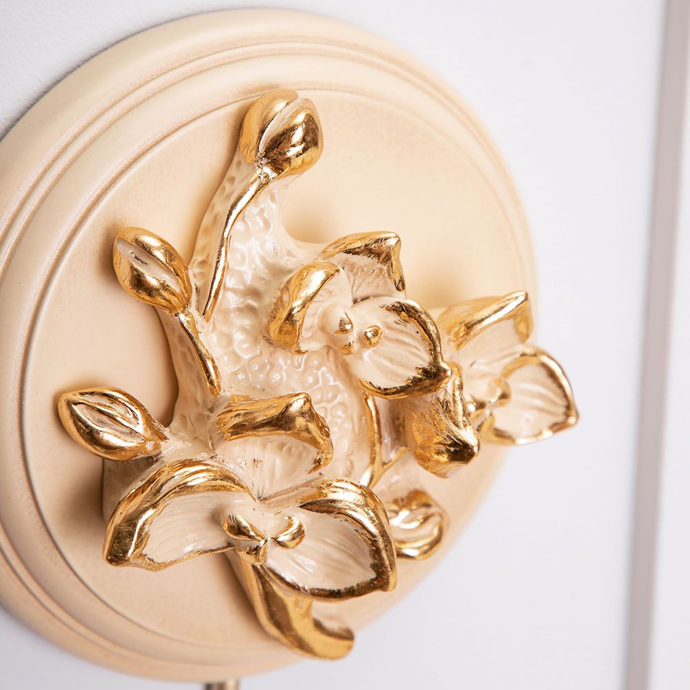 Настенный крючок Орхидея Айвори