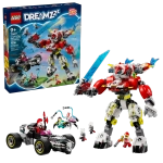 Конструктор LEGO DREAMZzz 71497 Робот-тигр Купера и Hot Rod машина Зеро