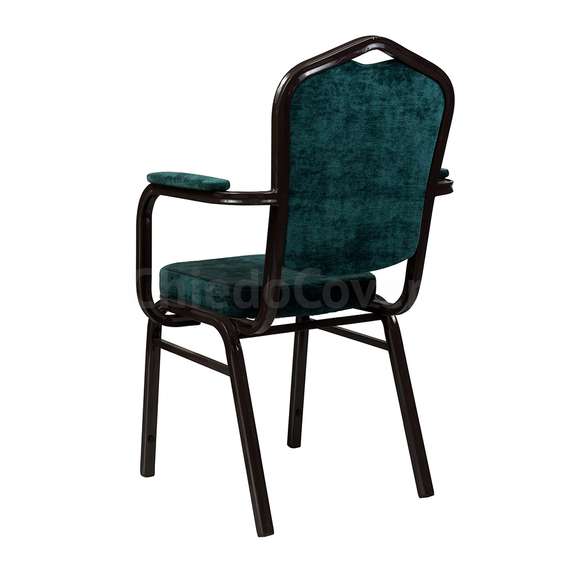 Стул Хит 25мм с подлокотниками, орех, шеннил Palmira