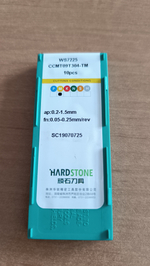 Пластина для токарной обработки нержавеющих сталей CCMT09T304-TM WS7225