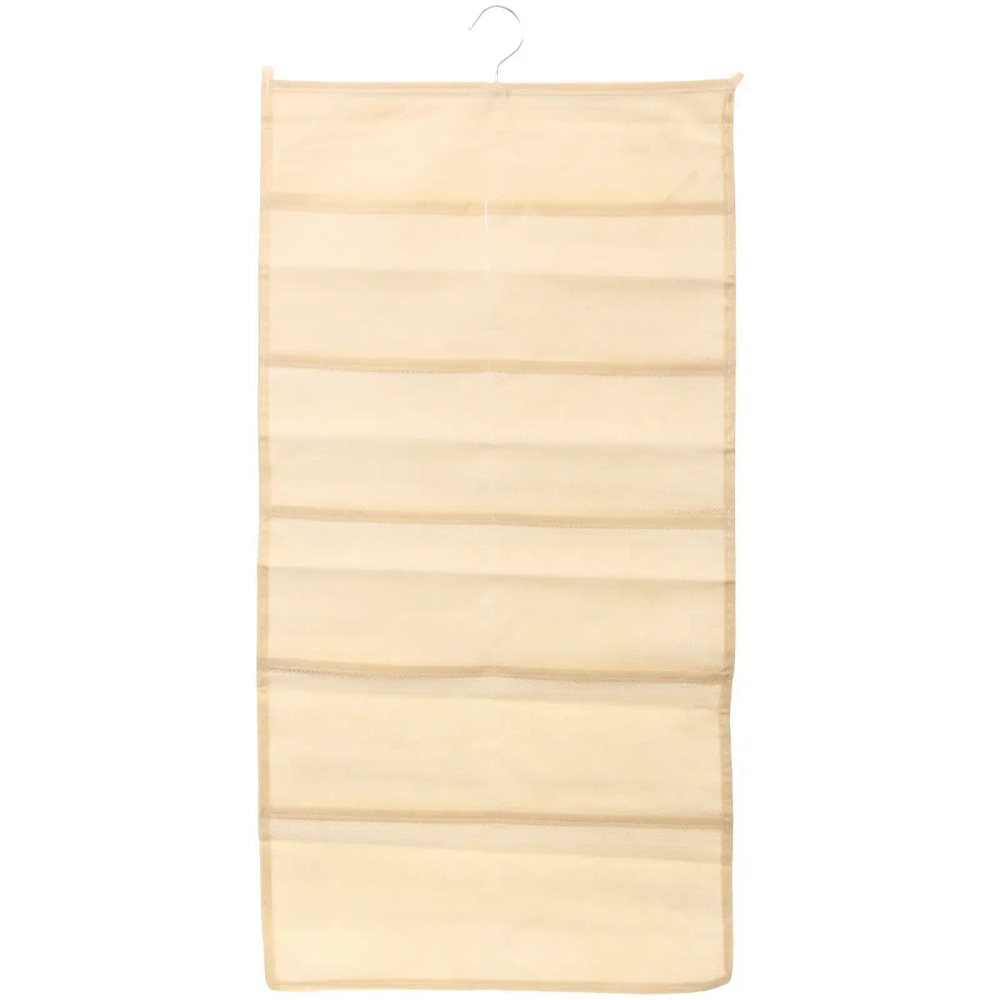 Органайзер двухсторонний подвесной для хранения вещей с крючком «ИДЕЯДОМА», цвет бежевый, 15 карманов, 75*39см