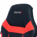 Кресло компьютерное CROMEX "Start GM-105", две подушки, экокожа, черное/красное, 532957