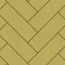 Тротуарная плитка ПРЯМОУГОЛЬНИК 600х200 мм - Стандарт Желтый