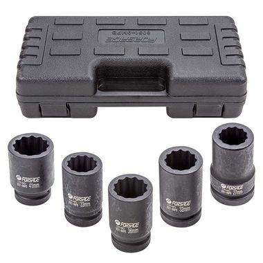 Набор головок ударных глубоких 1''5пр.(12гр.)(27,32,33,36,41мм),в кейсе Forsage F-8051-9MPB