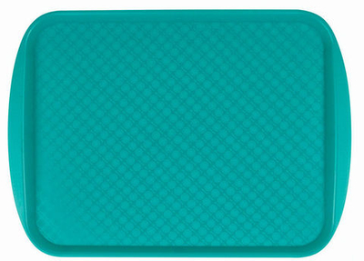 Поднос столовый 450*355 с ручками зеленый