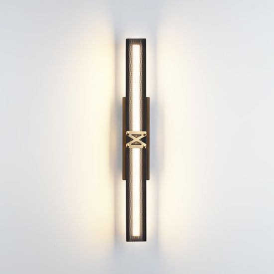 7083/20L L-VISION ODL25 000 Подвесной светильник черный/золото/ металл/акрил IP20 LED 20W 3000K 220V MESH