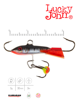 Балансир LUCKY JOHN Classic №3 (+тройник), цвет 12HRT, арт. 81301-12HRT