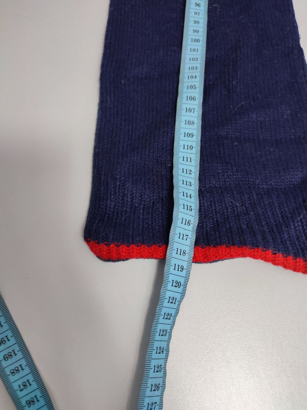 Шарф темно-синий на 3-6 лет