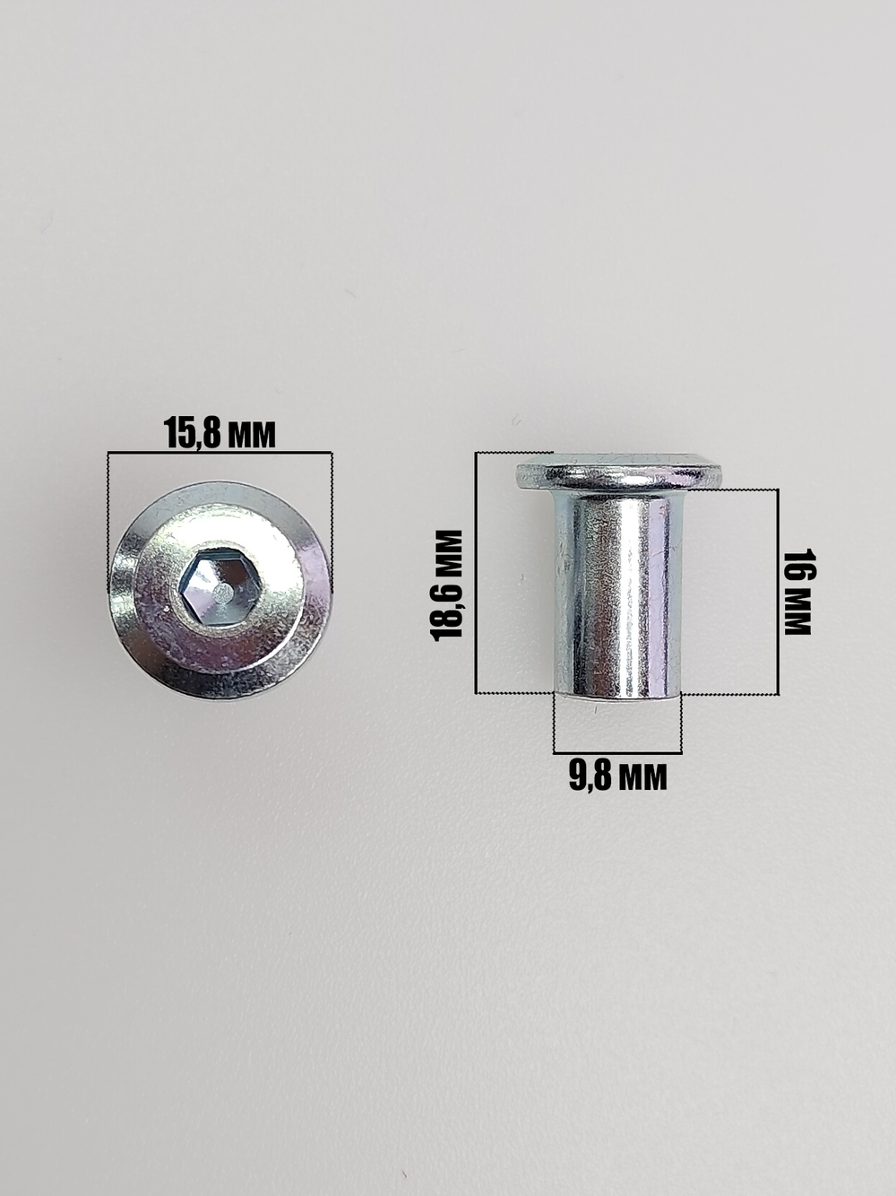 М8 ОЦ.Гайка Эриксона плоская (SW5, L=16мм) (25 шт.)