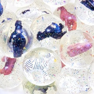 Мячи прыгуны 45 мм «Животные 3D» 20 шт