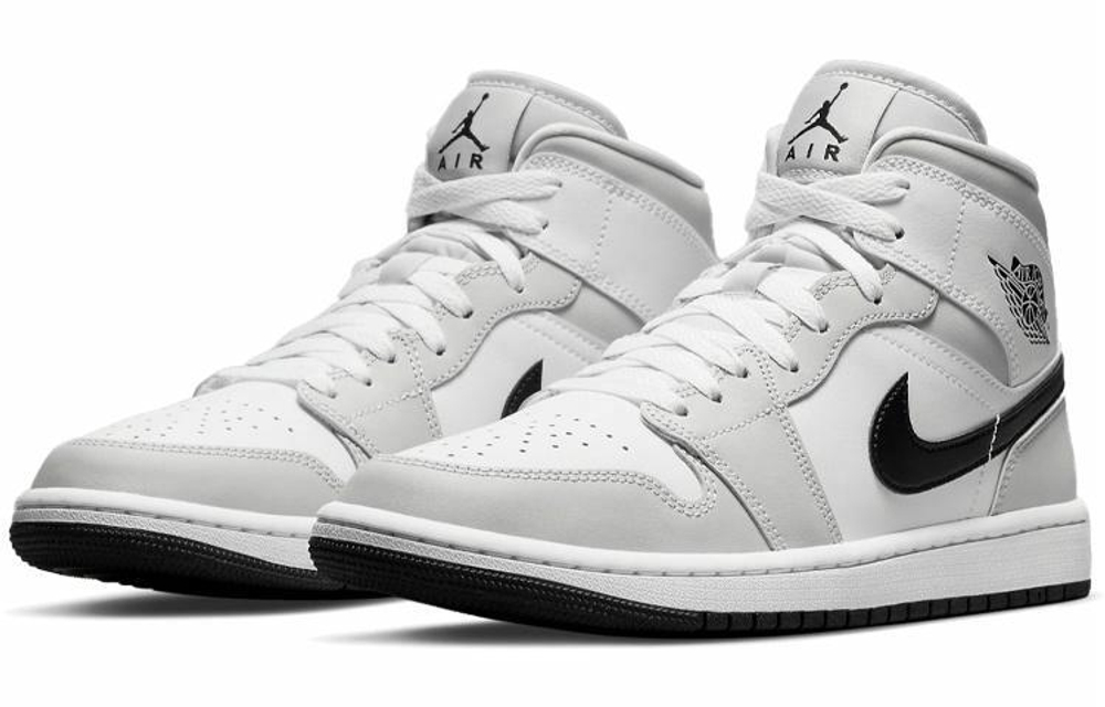 Кроссовки Jordan Air Jordan 1 Mid "Light Smoke Grey" Dior (Женская размерная сетка)