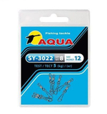 Карабин с вертлюгом для рыбалки SY-3022 №04 (упк. 8 шт.)