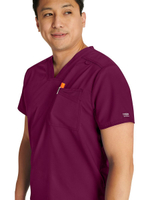 Топ медицинский мужской Cherokee WW Revolution WW751, винный, M