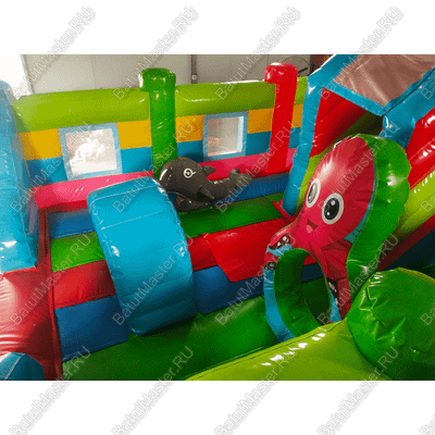 Коммерческий надувной батут "Морские обитатели 2"