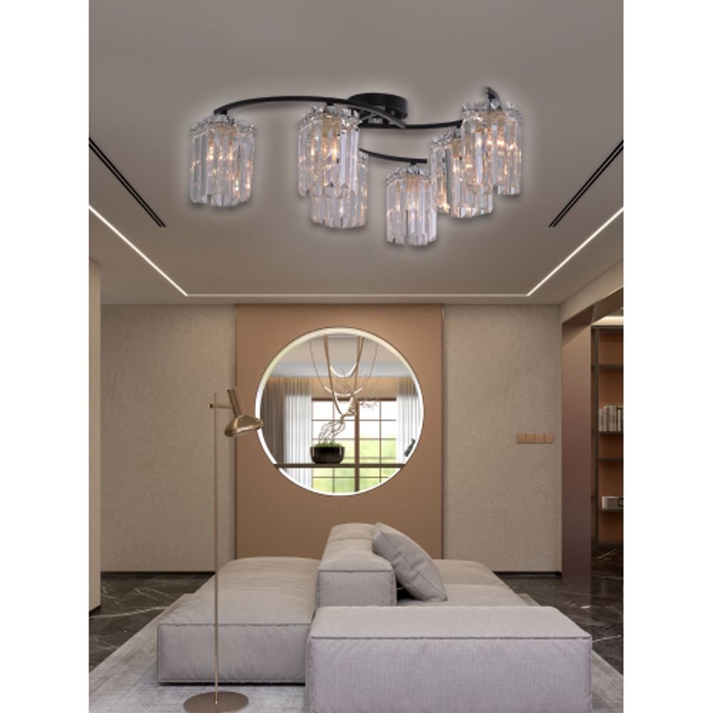 Люстра Rivoli June 1062-306 6хЕ27 60 Вт хрусталь | Rivoli