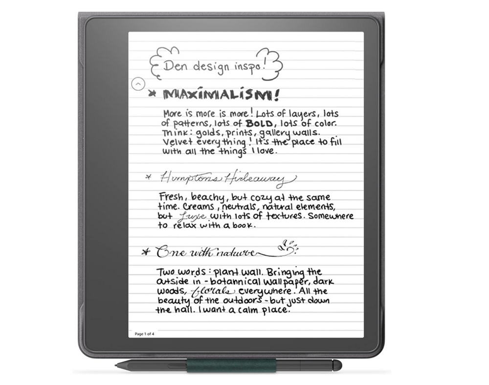 Оригинальная Обложка Kindle Scribe Premium Leather Cover Dark Emerald